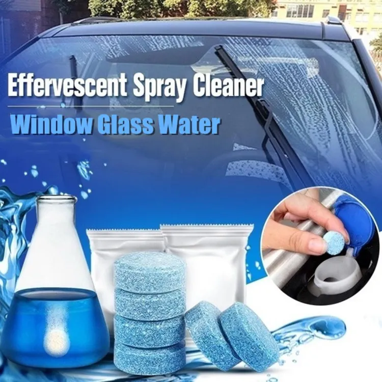 Car Glass Water Effervescent Tablets, Concentrated Wiper, 49 OFF