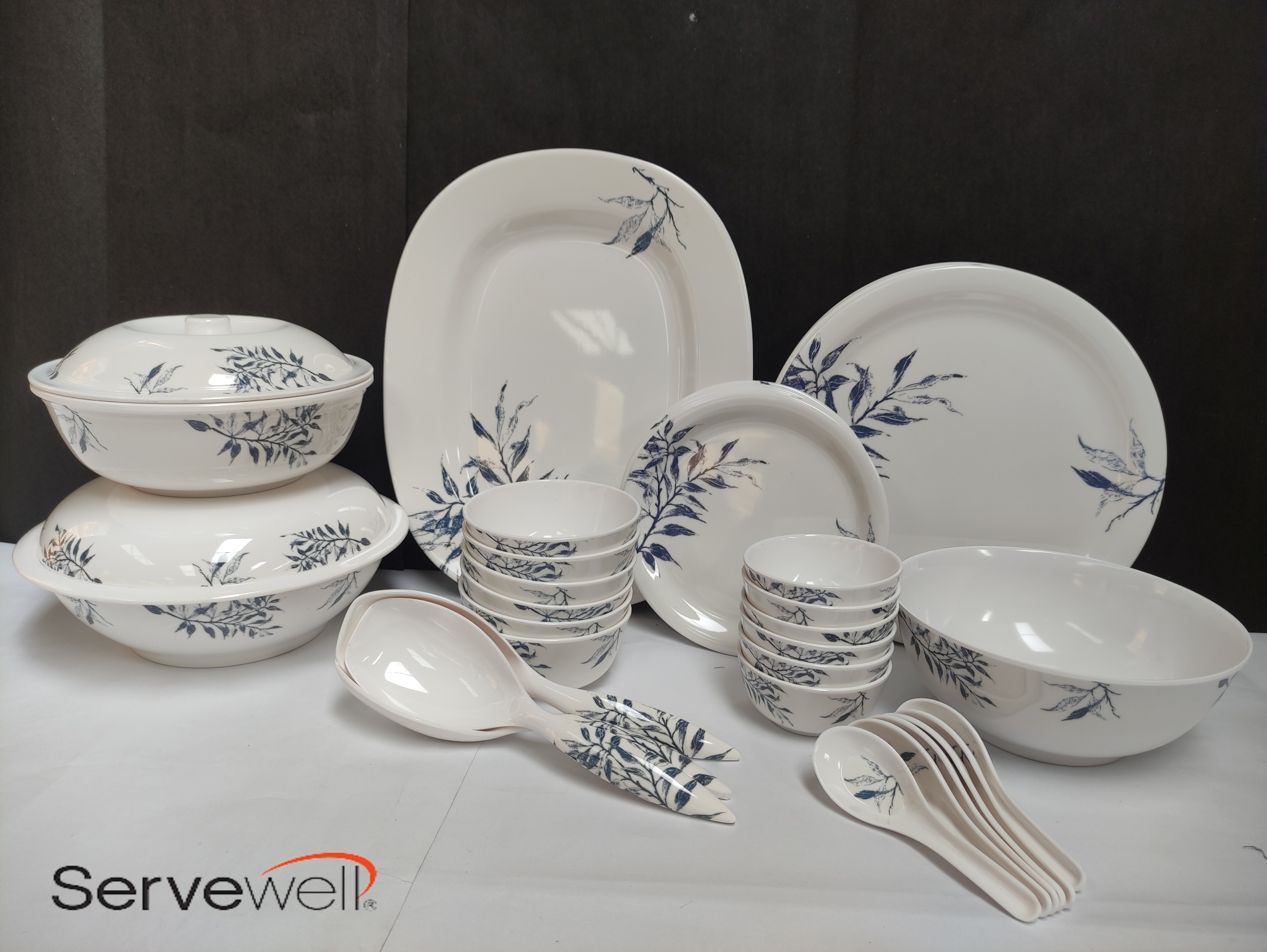 Crockery Servewell Dinner Plates Servewell 100% Melamine Dinner