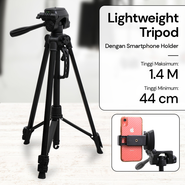 Professional Camera Tripod Stand, Sturdy and Lightweight