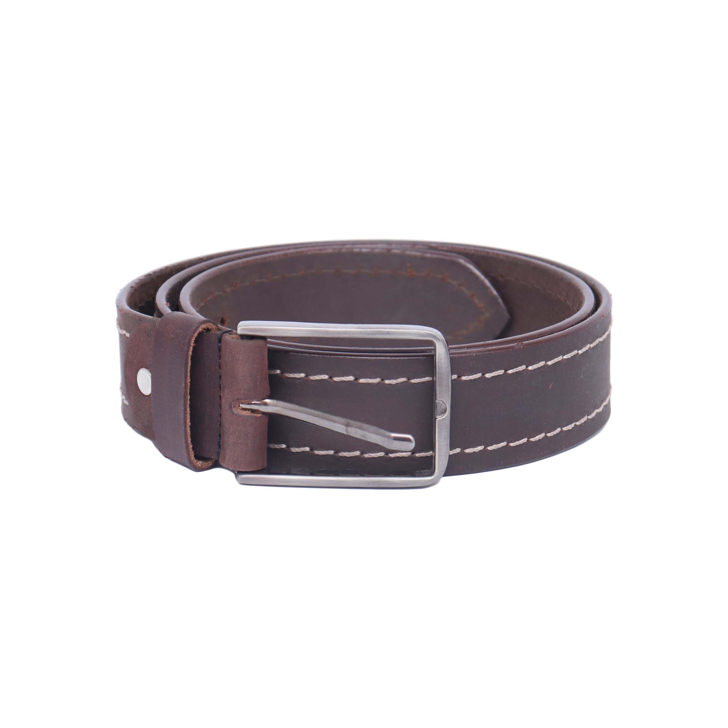Brown Color Leather Belt For Men: Buy 
