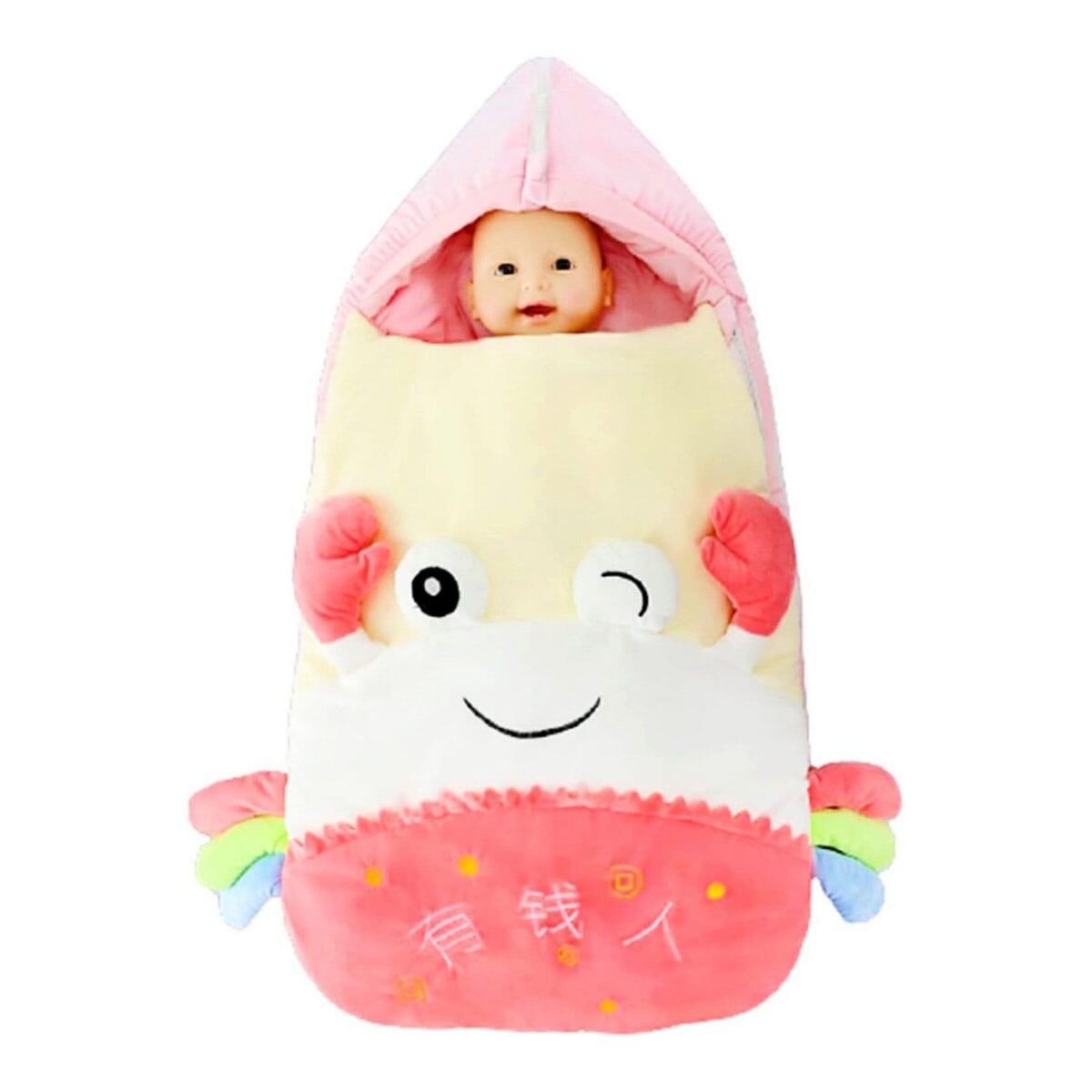 Infant Wrap Blanket Bag Unisex Boys Girls Fleece Sleeping Bag