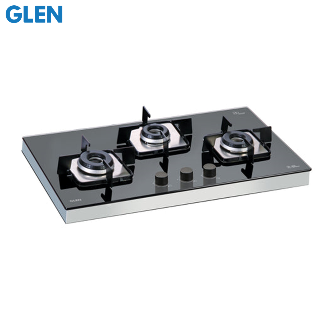 glen 3 burner glass top cooktop