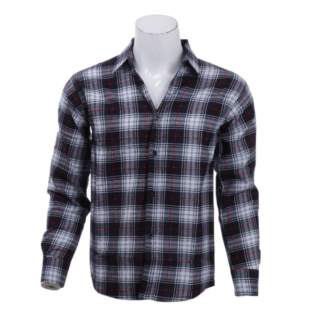 Black And Red Square Checked Shirt For Men