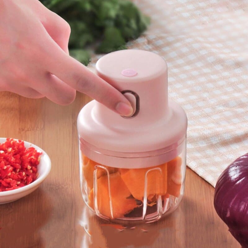 250ml Electric Garlic Masher Press Vegetable Chili Meat Chopper Usb