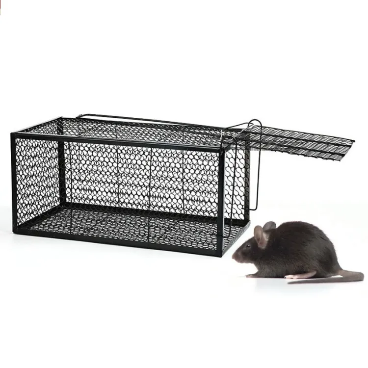 Reusable Black Metal Mouse Traps Bait Mice Vermin Rodent Pest Control  Mousetraps Catch House Restaurant Hotel Office Garage