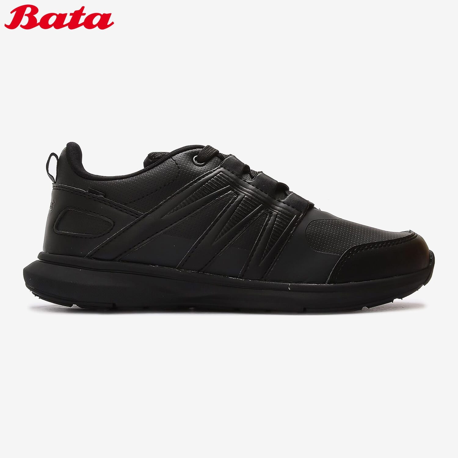 Bata B.First B.Lite Lace-Up Kids Unisex School Shoes (Black) 3816177