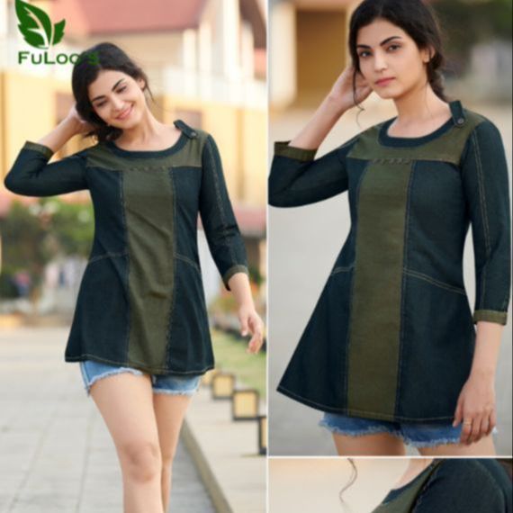 FuLoo Denim Tops for Women # 1003