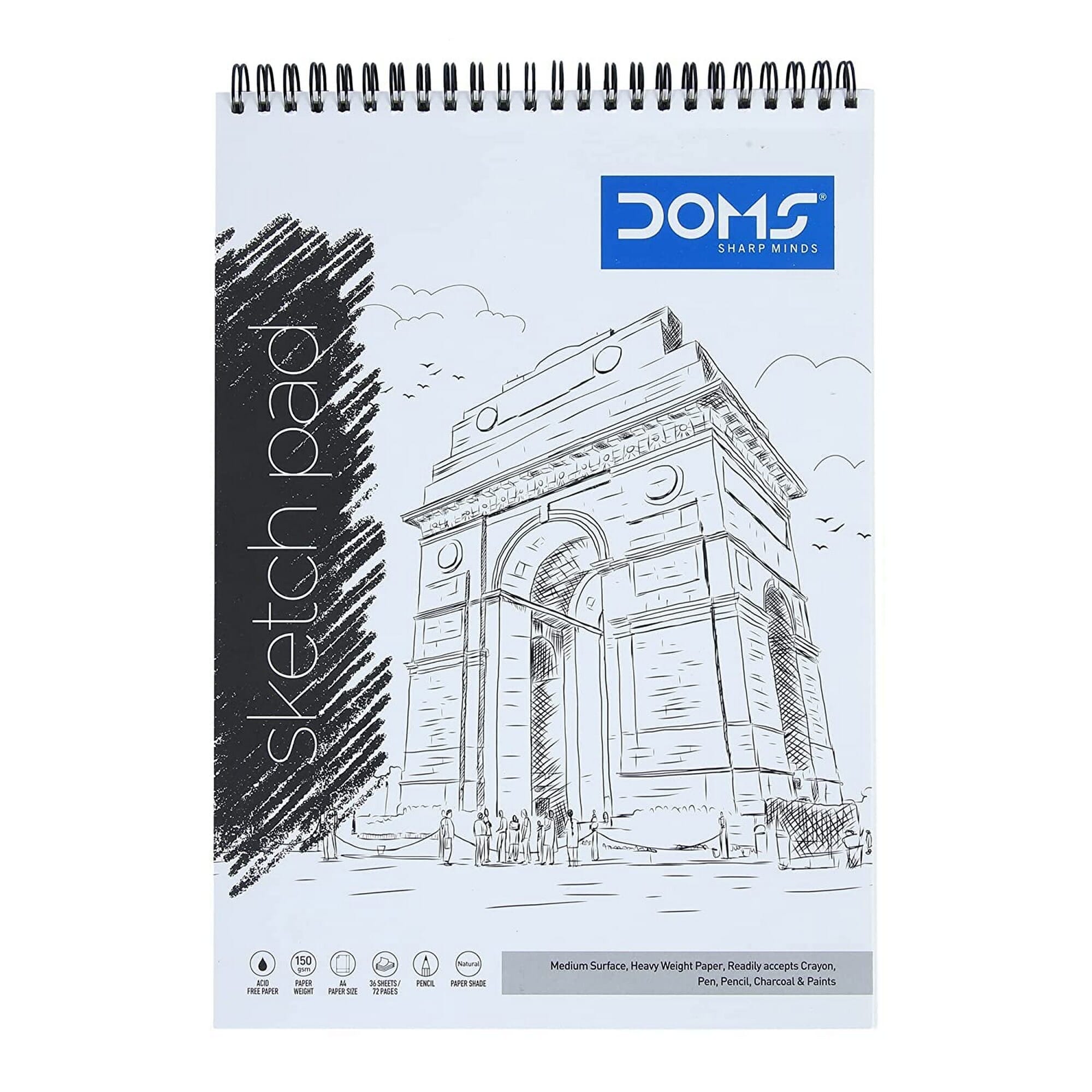 DOMS Sketch Pad Set Of 36 Sheets Sketch Pad Price in India - Buy DOMS Sketch  Pad Set Of 36 Sheets Sketch Pad online at