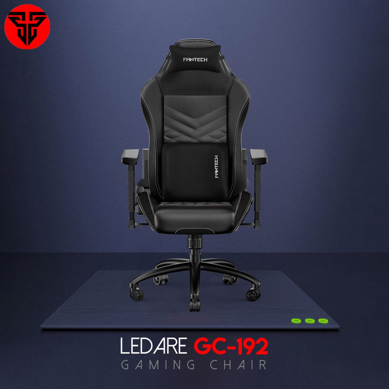 FANTECH GC-192 LEDARE Midnight Black Gaming Chair