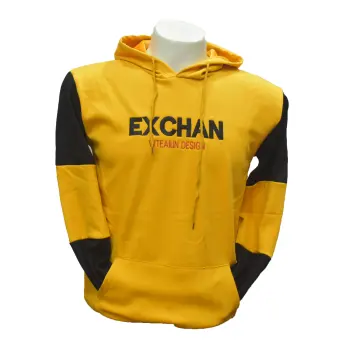 yellow black hoodie