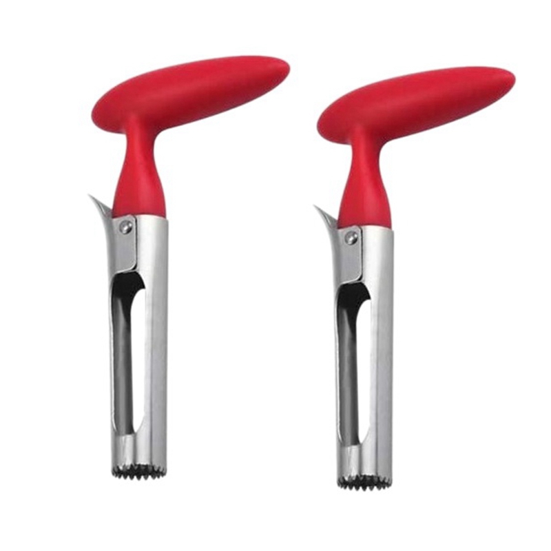 2 Pcs Apple Corer Lever Tool Stainless Steel Pear Fruit Seed Remover Cherry Red Grip With Serrated Blade Buy Online At Best Prices In Nepal Daraz Com Np
