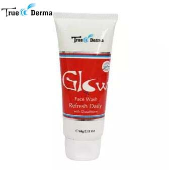 true derma glow face wash