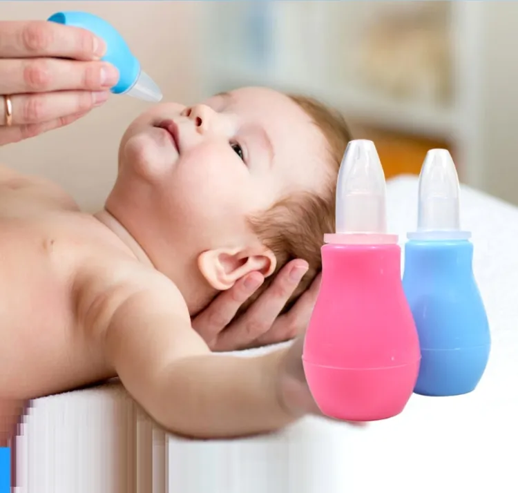 Mumlove Silicone Baby Nose Cleaner Pump Infant Sucker Newborn Nasal Va