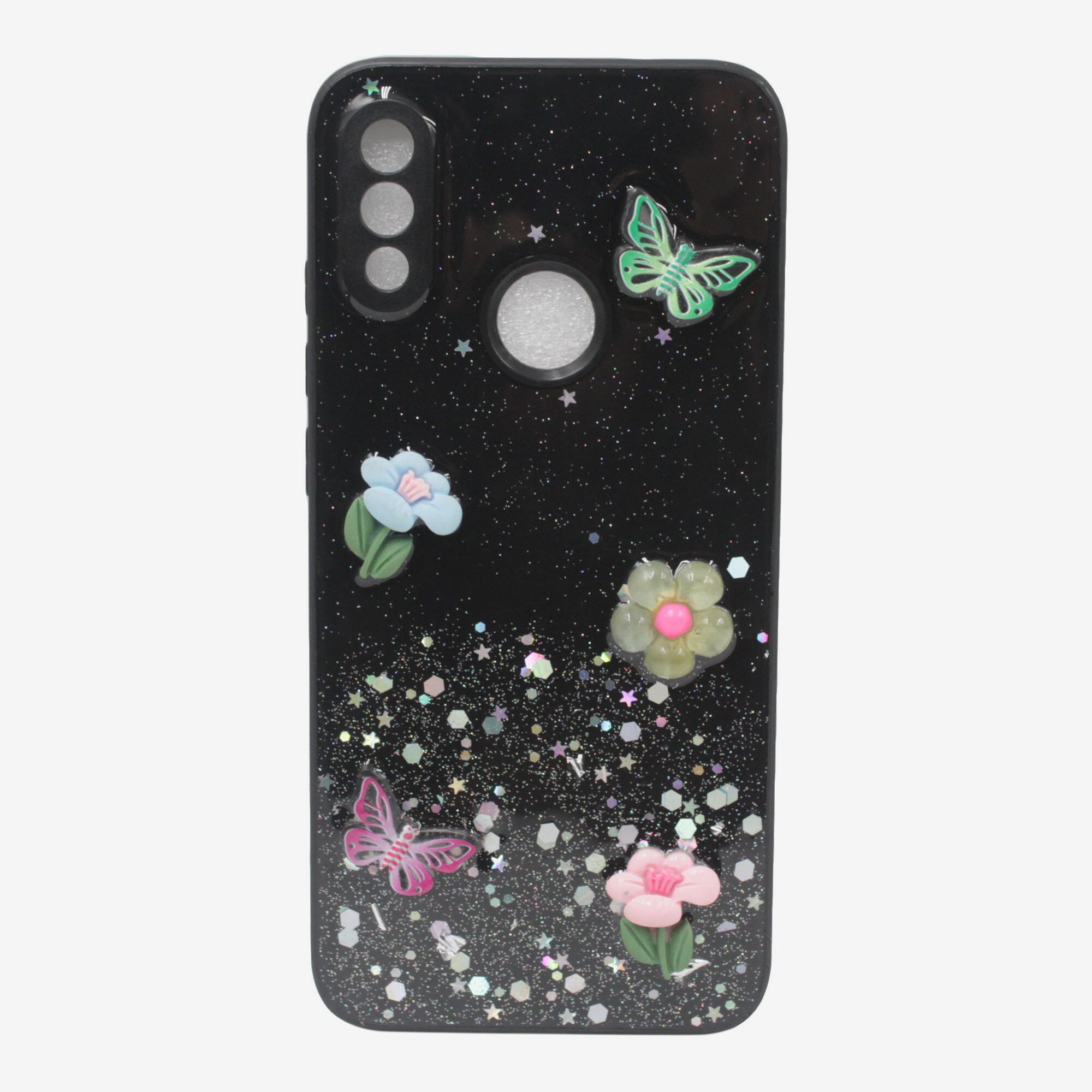 Black Color Glitter Phone Case For Redmi Note Pro