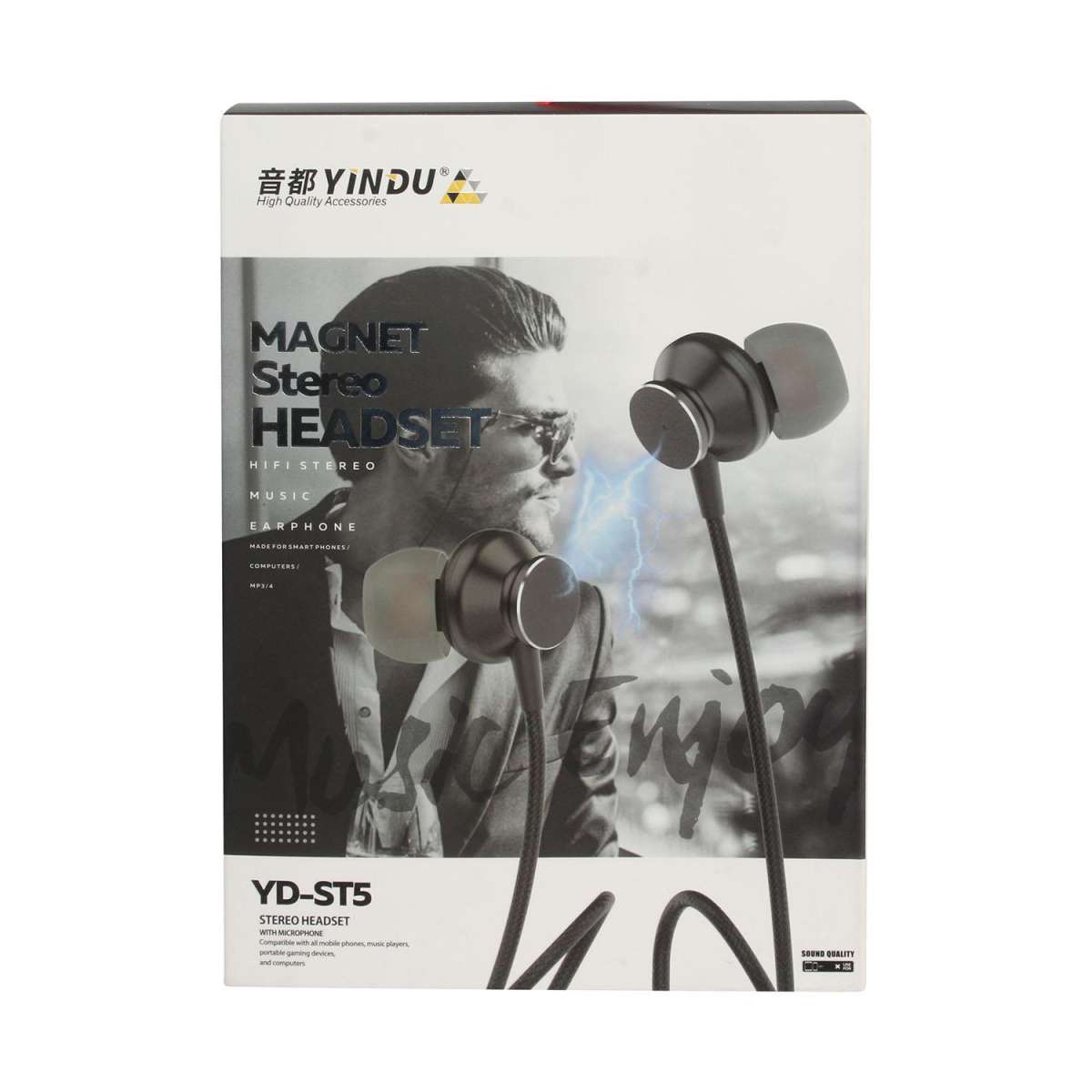 Daraz Yindu Earphone White Yindu Stereo Headset YD-J1