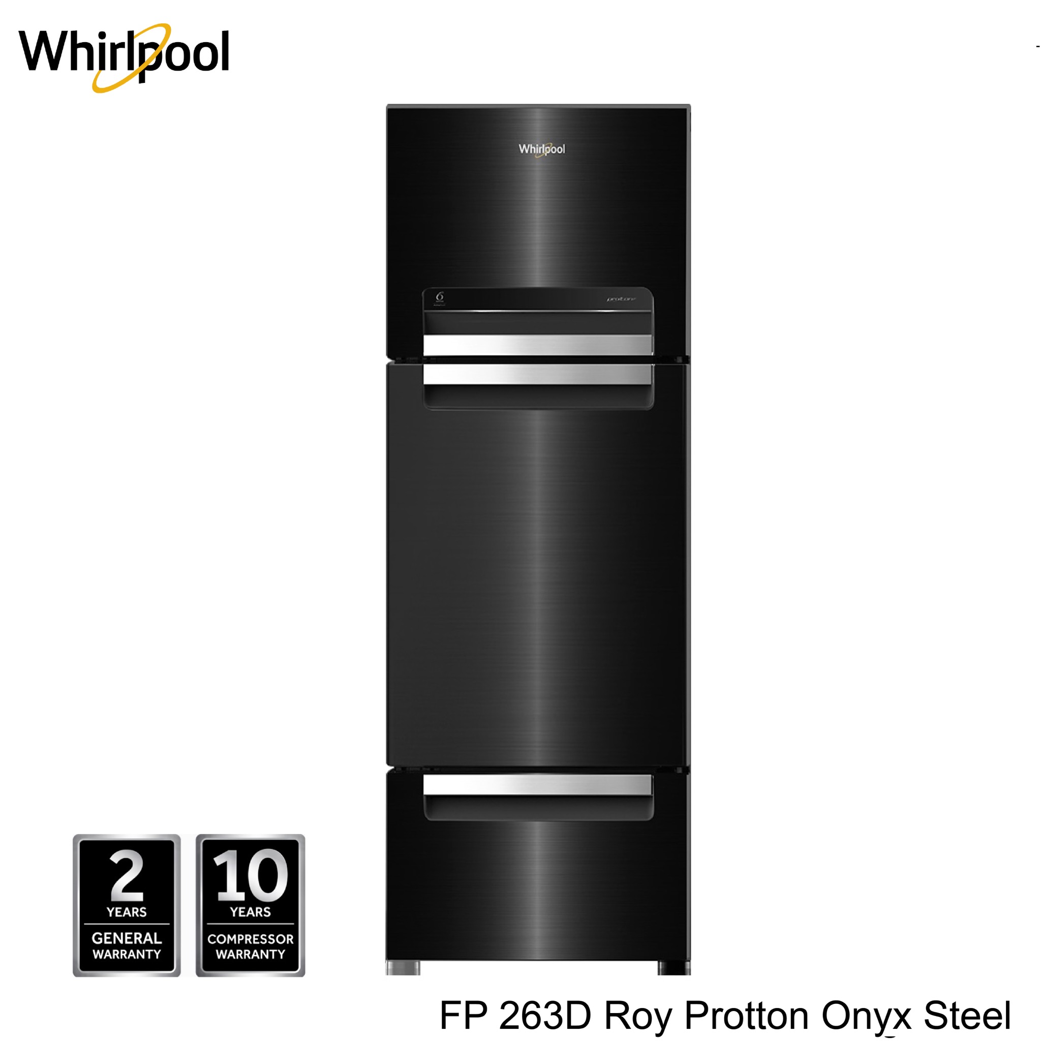 Whirlpool Protton 240 Litres Frost Free Triple Door Refrigerator With