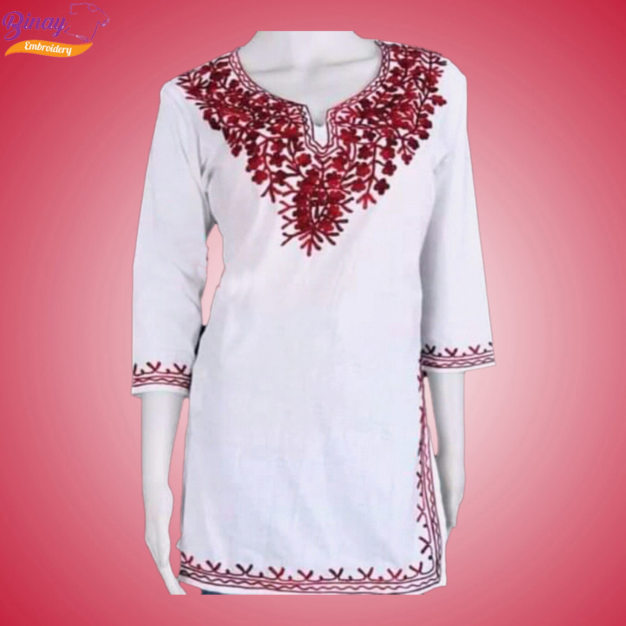 NITVAN Casual Embroidered Women White Top - Buy NITVAN Casual Embroidered  Women White Top Online at Best Prices in India | Flipkart.com