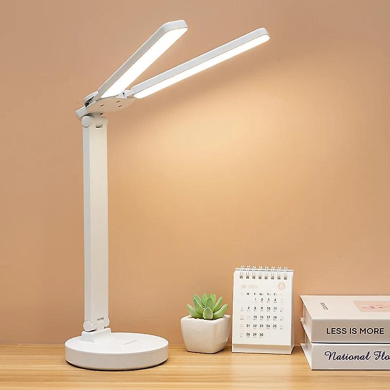 Desk Lamps LED Double Head Desk Lamp,Double Swing-Arm Table Lamps