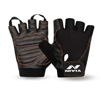 nivia gym gloves with wrist support