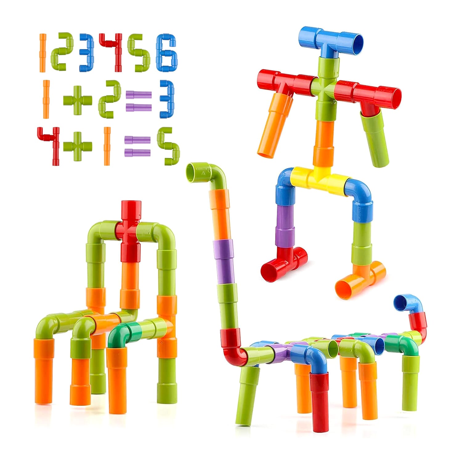 Pipe Montessori Plastic Pipe Block Toys For Kids