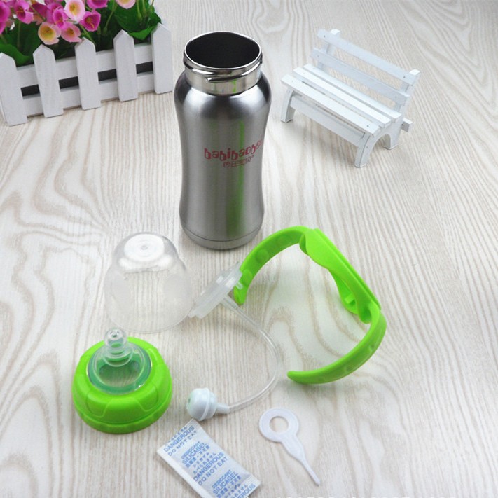 240ml Baby Bottle Thermos Stainless Steel Feeding Bottle 3-in-1 Nursing  Bottle Nipple Insulation Cup Vacuum Flask Milk Bottle