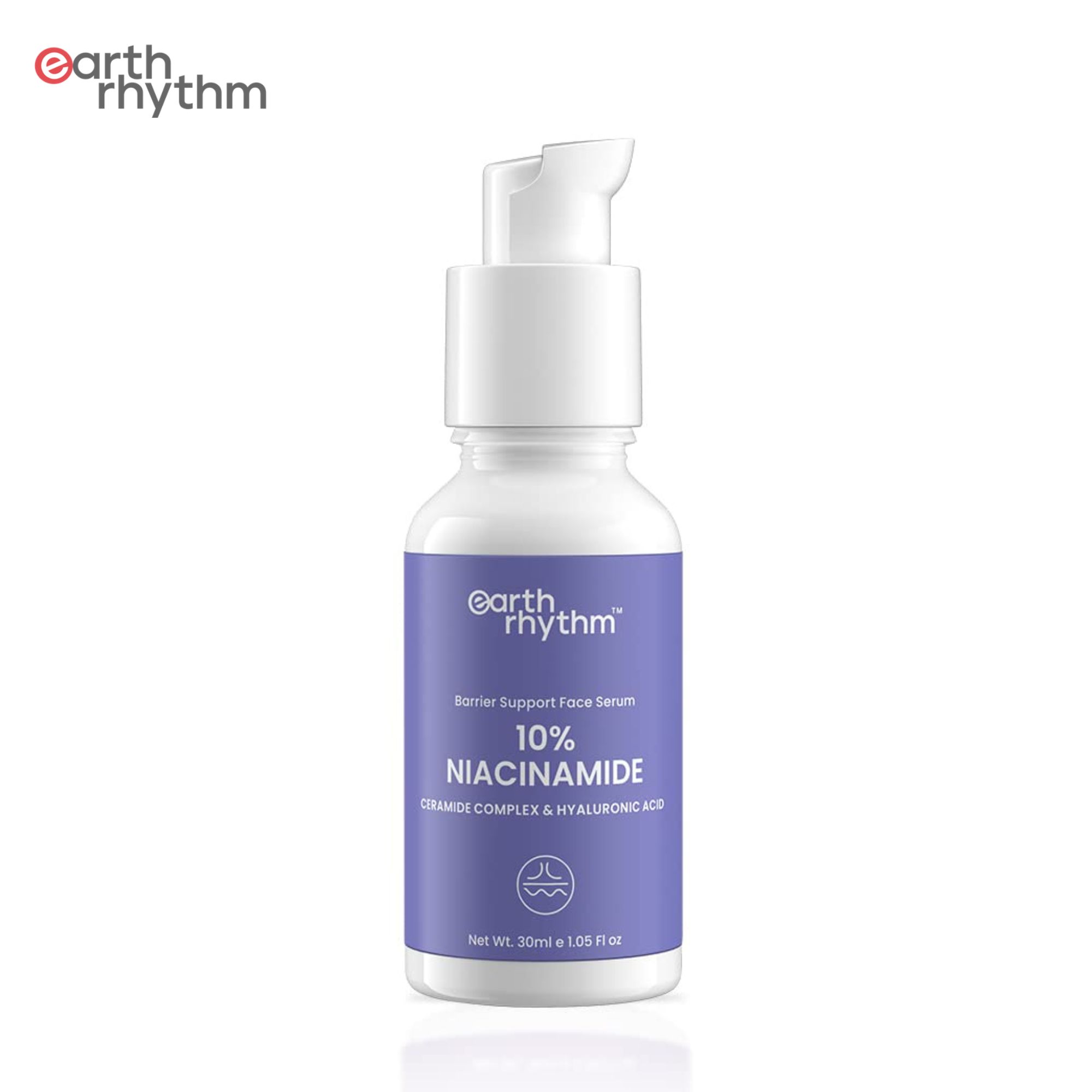 Earth Rhythm 10% Niacinamide, Ceramides Complex & Hyaluronic Acid Serum - 30 ml