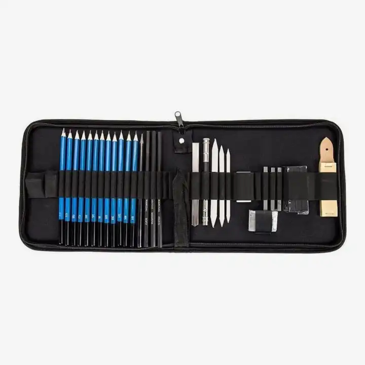 Artist's Professional Drawing And Sketching Pencil Kit (33 Pcs) Daraz