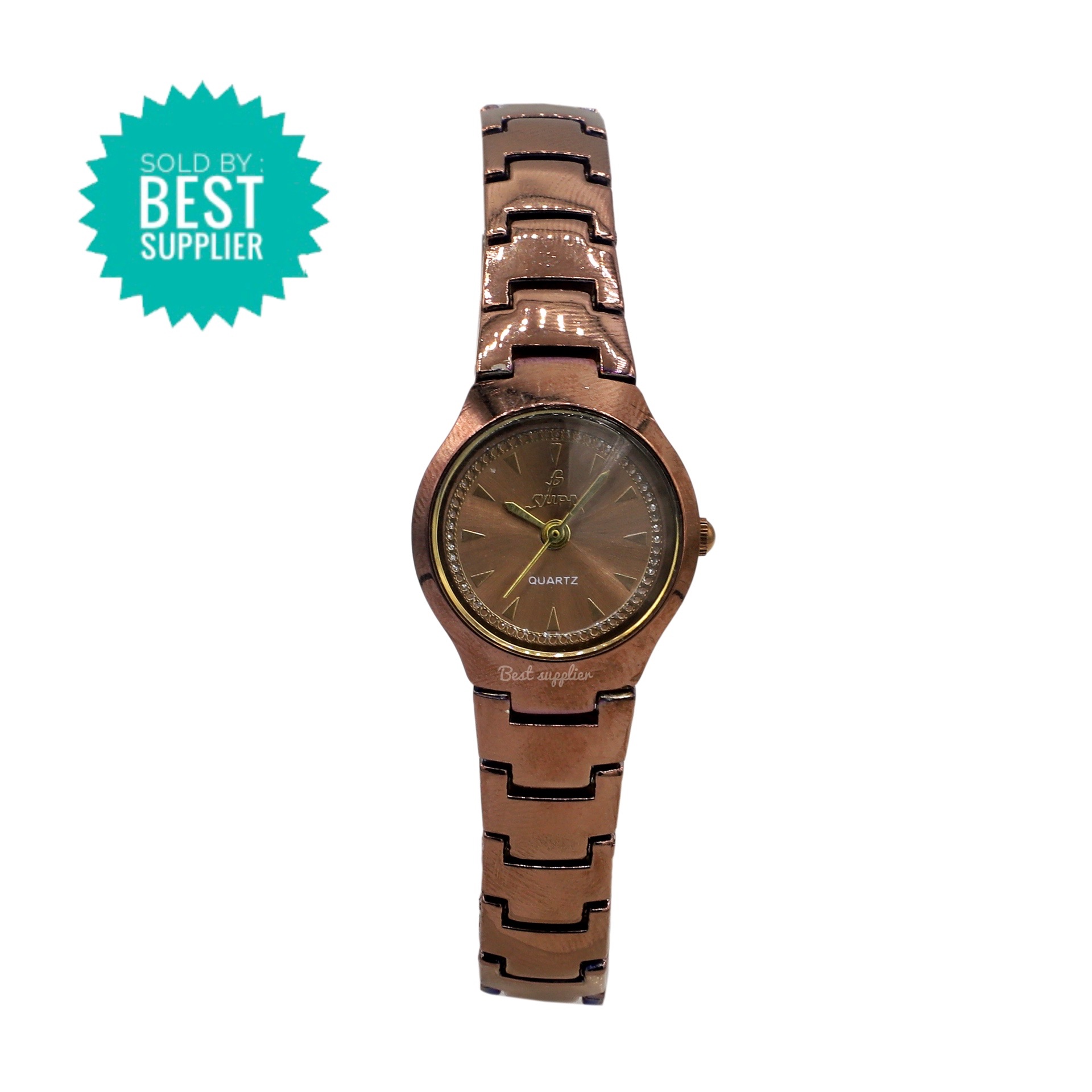 Supa Coffe Colour RoundDial Casual Watch For Women