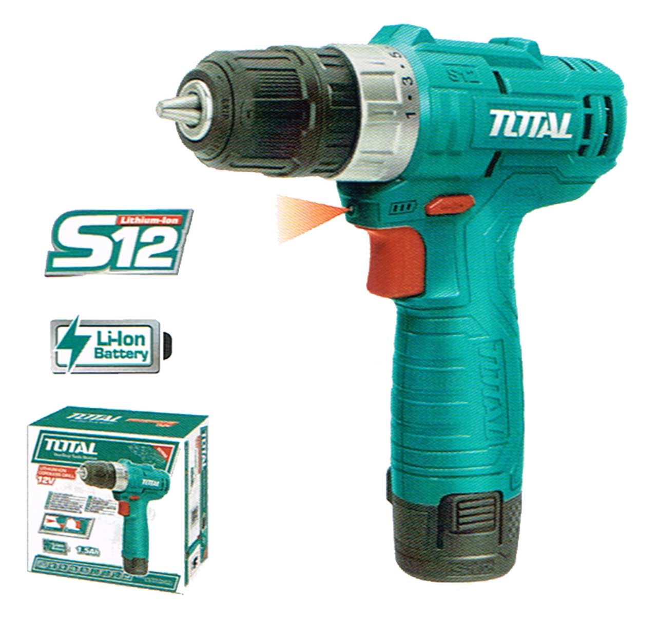 Total 12v cordless drill sale