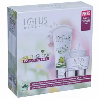lotus herbal white glow face wash