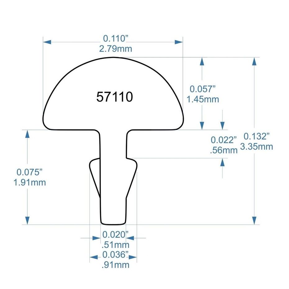 Jescar Stainless Fret Wire - 57110 Jumbo - 60 inch