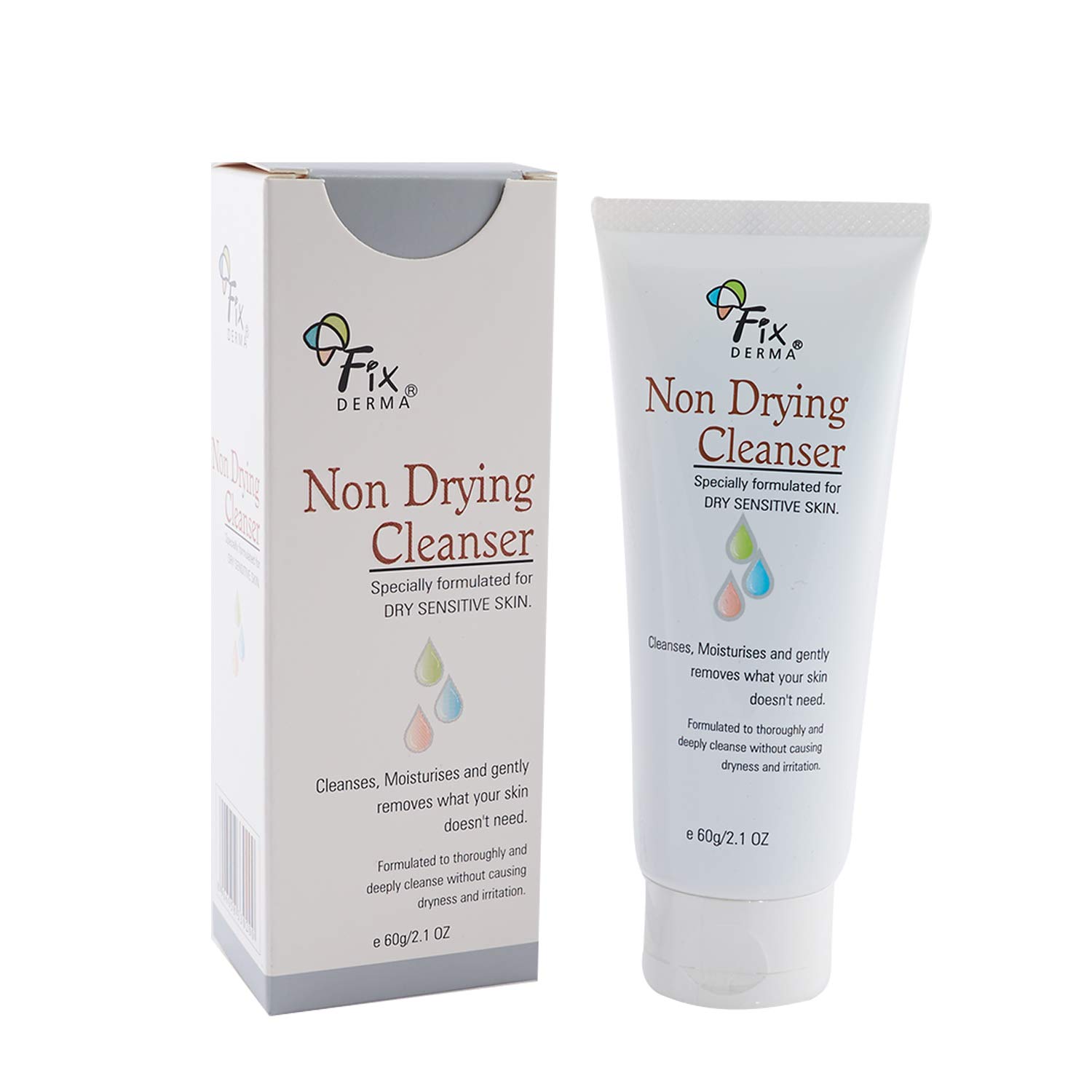 Fixderma Non Drying Cleanser Lotion 60Gm, For Dry Sensetive Skin (Pack ...