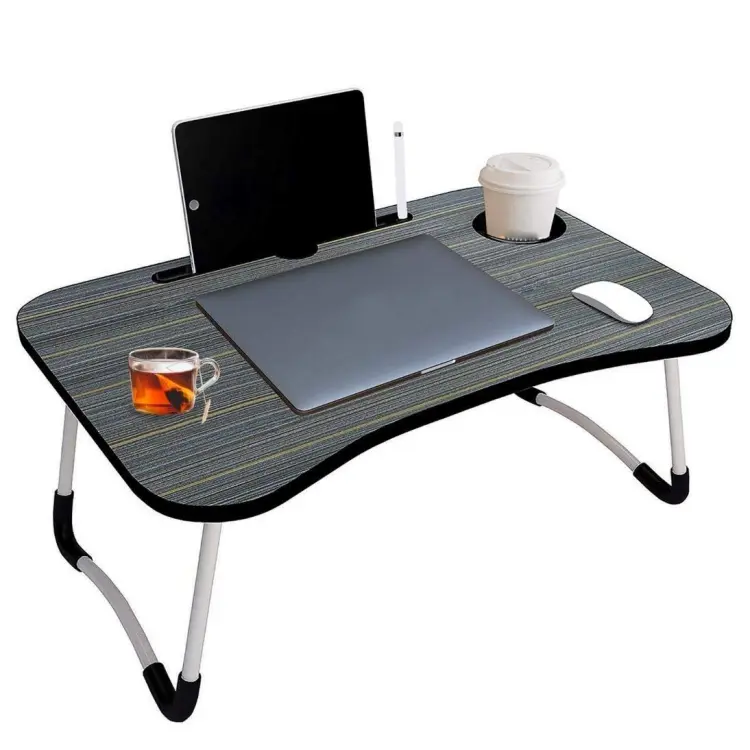 Foldable study deals table on bed