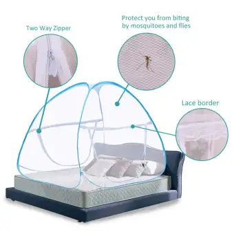 Portable Mosquito Net Sleep Screen Pop Up Mosquito Net Bed Guard Tent Folding Attached Bottom With Zipper Anti Mosquito Cloth For Babies Adults Travel Camping 180 200cm Buy Online At Best Prices In Nepal