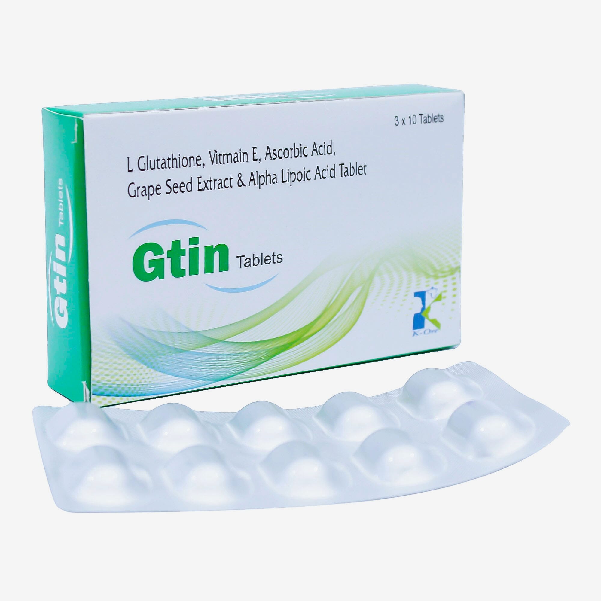 Gtin Tablet (Suppliment For Facial Glow), 3*10 tablets | Daraz.com.np
