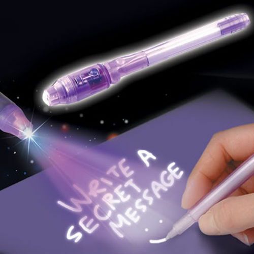 Invisible Writting Machine Invisible Writing Magic Pen Uv Light Ultra Violet Ink Secret Massage ...