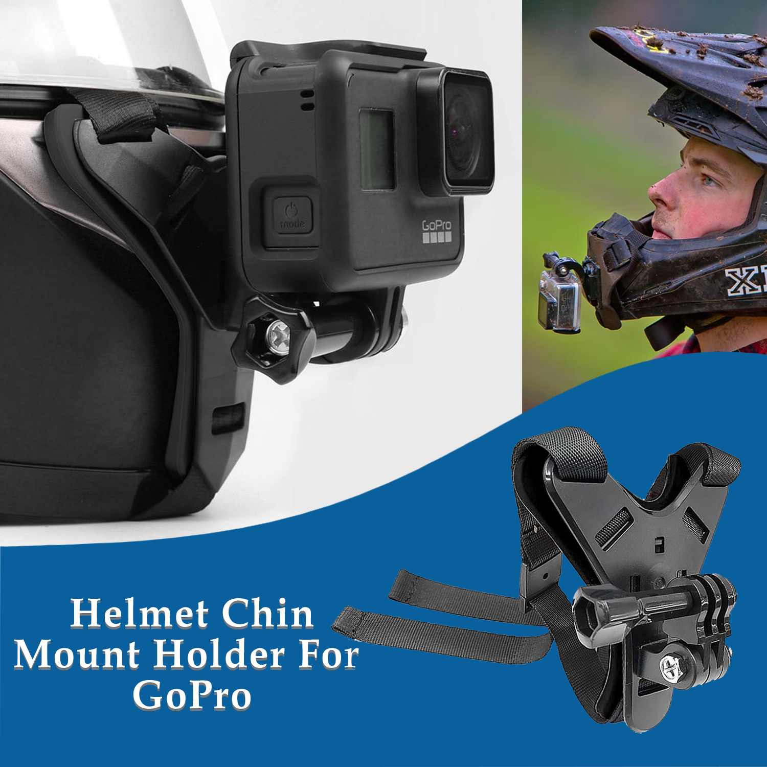 akaso motorcycle helmet mount