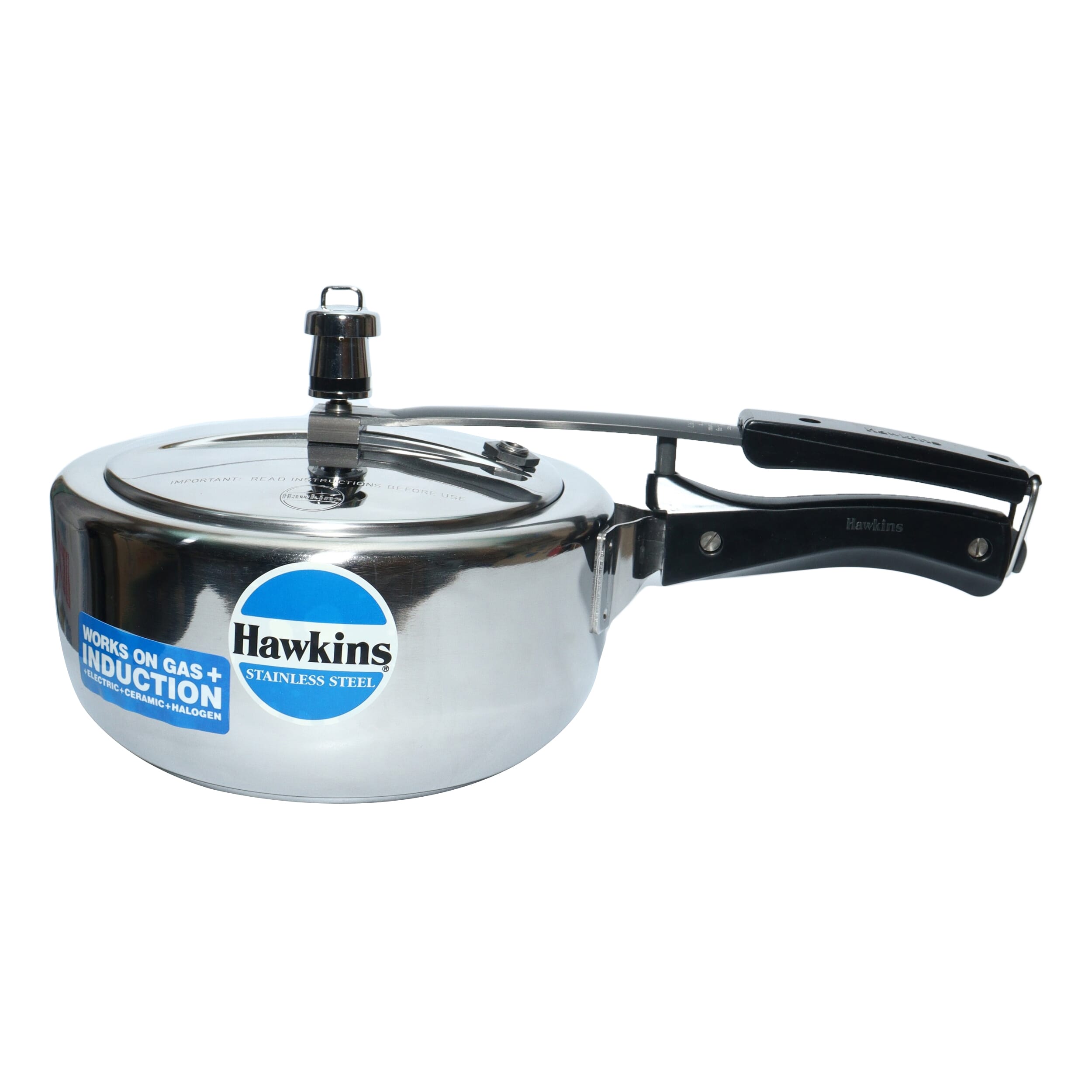 Hawkins Stainless Steel Tall Pressure Cooker 3 LitreFor Gas & Induction