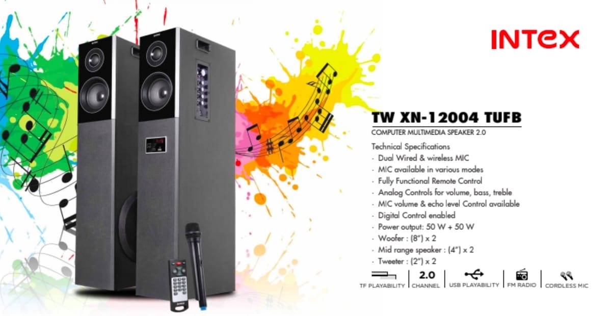 intex 12004 tower speakers