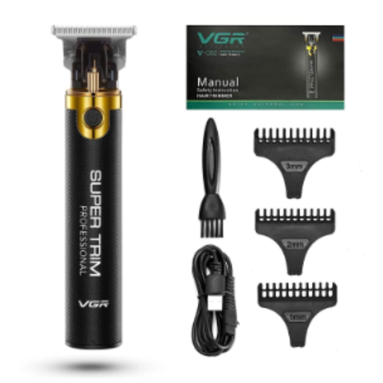 VGR V091 Trimmer Professional Rechargeable Electric Hair Trimmer With Metal Blad