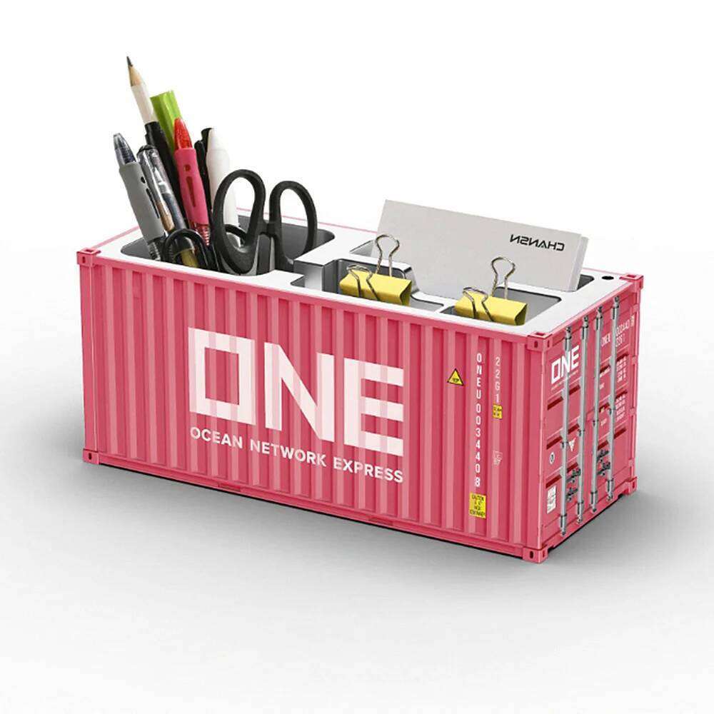 1/30 Scale Simulated Shipping Cargo Container Model Pen Holder Plastic ...