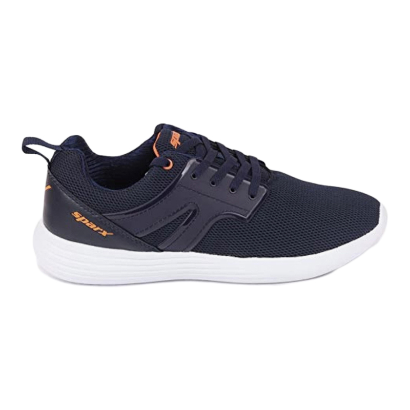 Relaxo N.Blue/Orange Mesh Running Shoes 