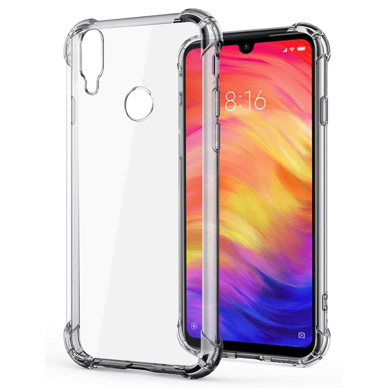 Custodia TPU Slim + Vetro Temperato Per Redmi Note 7 Custodia Slim TPU Trasparente + Vetro Temperato 2D Per Xiaomi Redmi Note 7 - Protezione Totale Pellicola Adesiva Per Mobili Cucina
