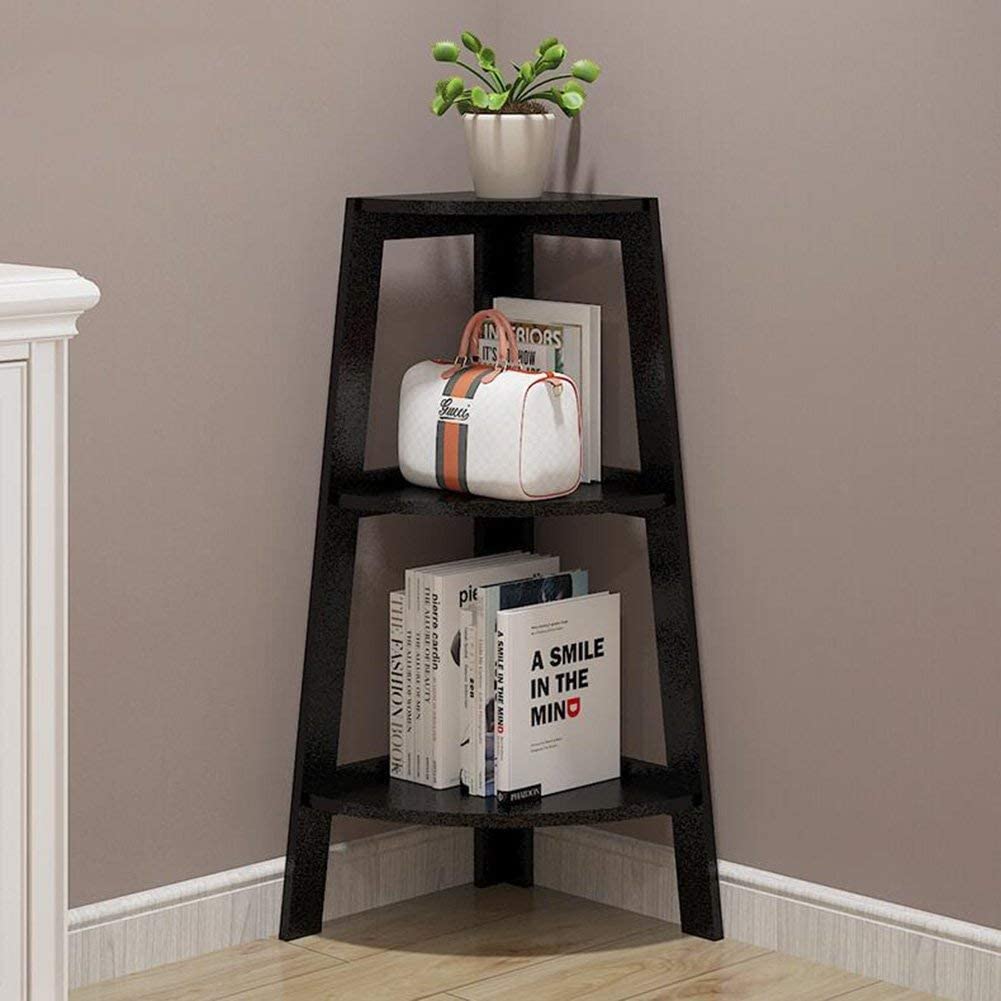 3Tier Corner Wall Decor Shelf Display Rack ,Matte Finish for Living