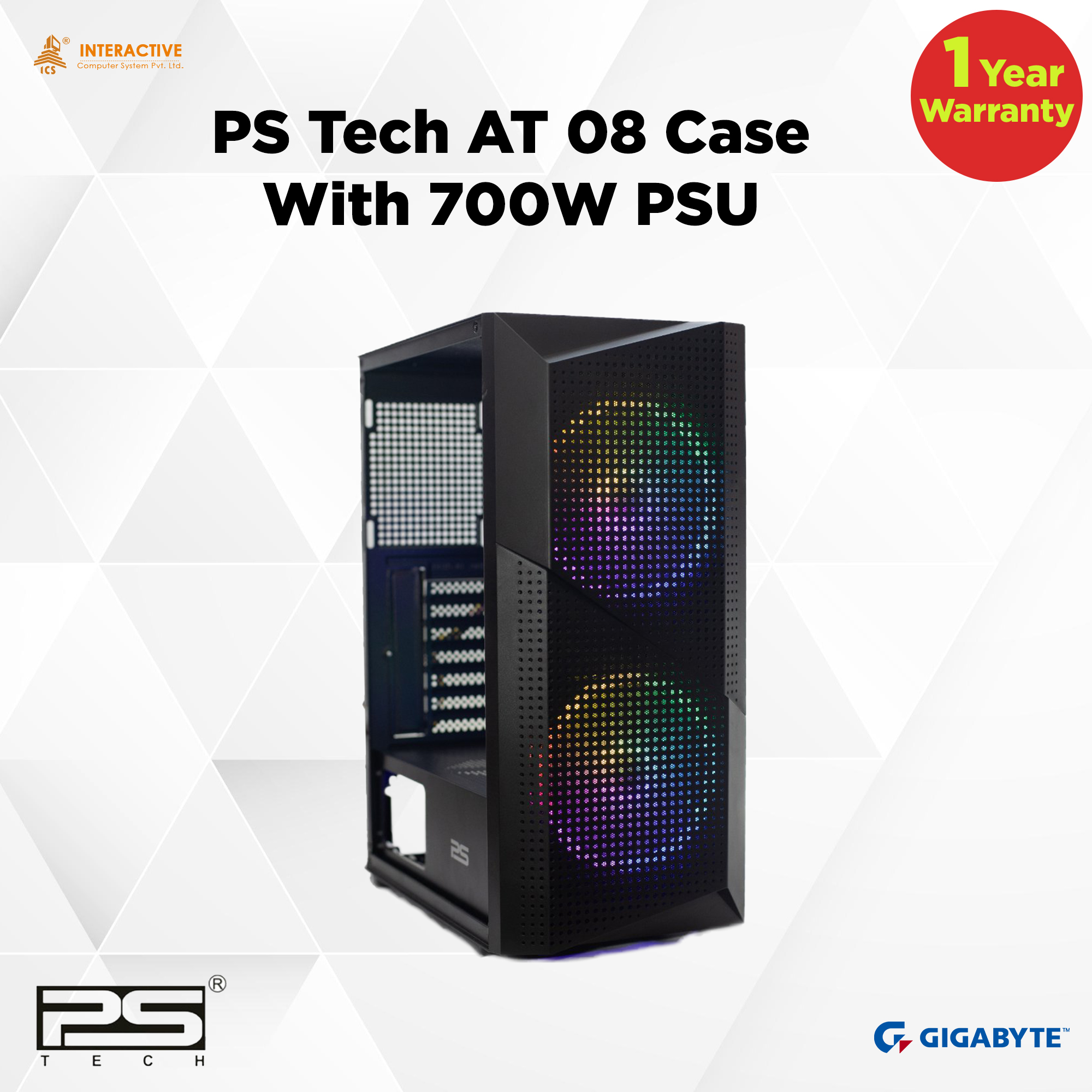 PS Tech AT 08 Gaming Case with 700W PSU | Daraz.com.np
