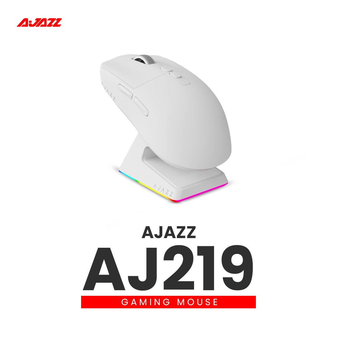 Ajazz AJ219 60Grams Ultra Lightweight TriMode Wireless Gaming Mouse