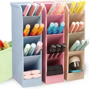 Organize Your Desk With This DIY Wooden Pen Organizer - Multi-Functional  Pen Holder For Office, School & Home!