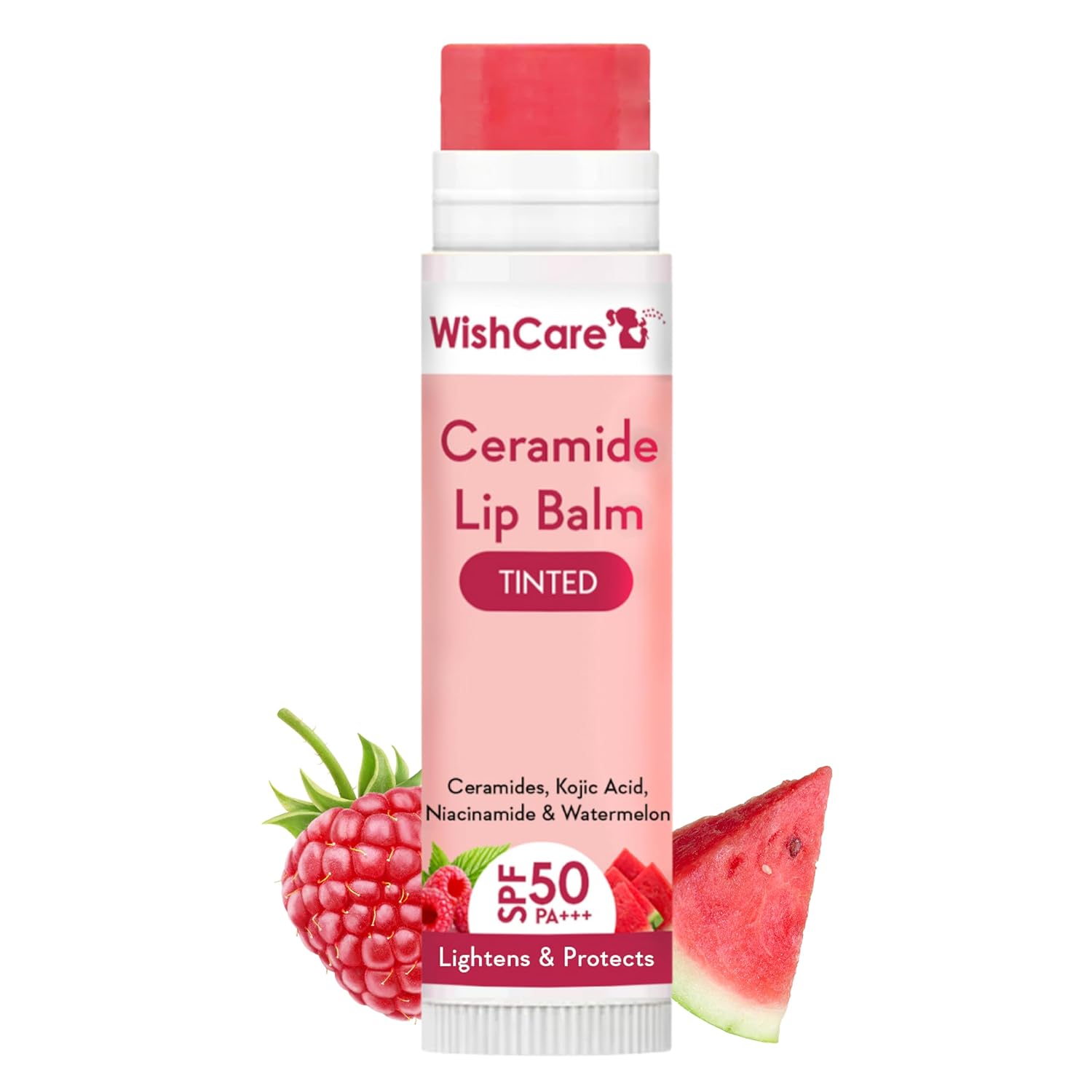 Wishcare Tinted Ceramide Lip Balm with SPF50 PA+++ - Kojic Acid ...