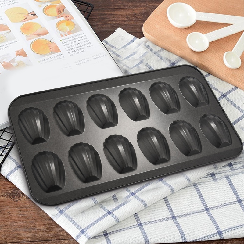 Packs Nonstick Madeleine Pot, Baking Mold 12 With Shell Cake Baking