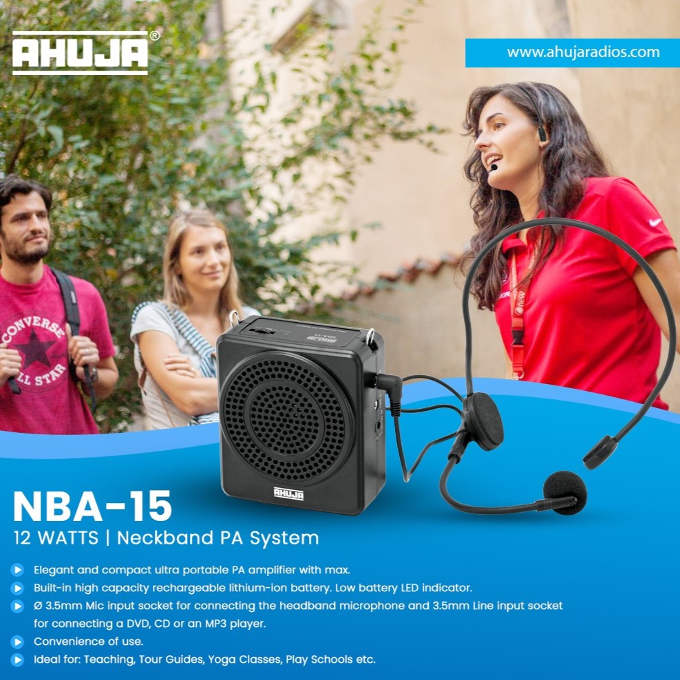 Neckband Pa System Ahuja Classroom Speakers Ahuja Nba 30wl Ahuja